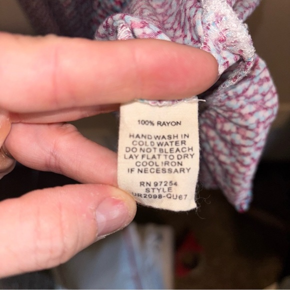 Stylish Women's Patterned Rayon Dress Mini - Picture 7 of 7